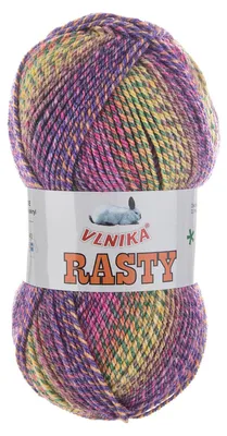Produktbild von 100g Rasty Strick-Wolle Farbverlaufs-Garn Polyacryl-Wolle mehrfarbig bunt