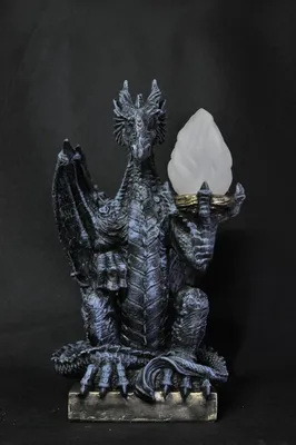 Produktbild von Design Gothik Stehleuchte Lampe Stand Leuchte Leuchten Drachen Lampen P6821 55cm
