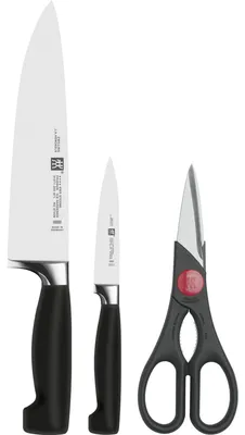 Zdjęcie produktu dla Zwilling - Zestaw 2 noży + nożyczki Four Star