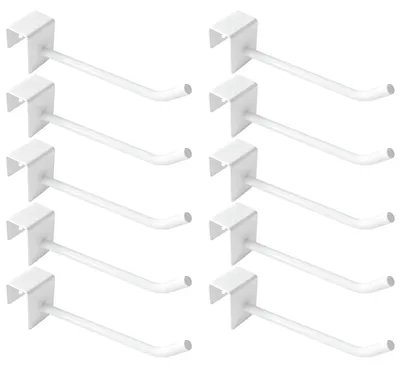 Fensterhaken 10er-Set, weiß, für Fensterstärke 17 mm, ohne Bohren