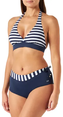 Productafbeelding van Hoogwaardige badmode A2021/3021, tweedelig badpak voor dames, blauw (marineblauw gestreept), maat 46