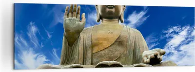 Produktbild von Bild auf Leinwand - Leinwandbild - Asien buddha kultur - 160x50cm - Wand Bild - Wanddeko - Leinwanddruck - Bilder - Kunstdruck - Wanddekoration - Leinwand bilder - Wandkunst - AB160x50-2114