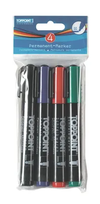 Produktbild von Toppoint Permanentmarker 4 Stück