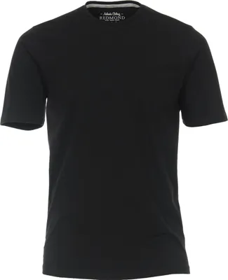 Produktbild von REDMOND Casual Herren T-Shirt Rundhals Regular-Fit Jersey Schwarz L