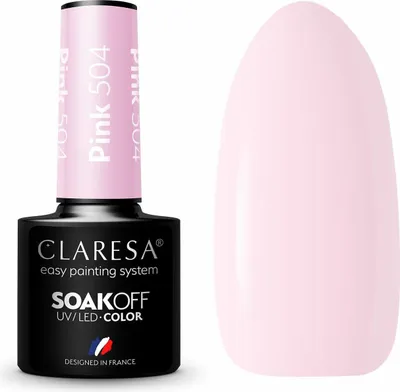 Obrázek produktu pro CLARESA Hybridní gel lak na nehty PINK 504 -5g