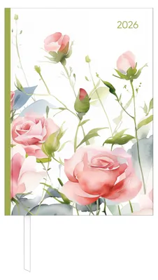 Produktbild von Buchkalender Style Roses 2026 - Büro-Kalender A5 - Cheftimer