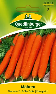 Produktbild von Möhre 'Nantaise 2' Quedlinburger Gemüsesamen