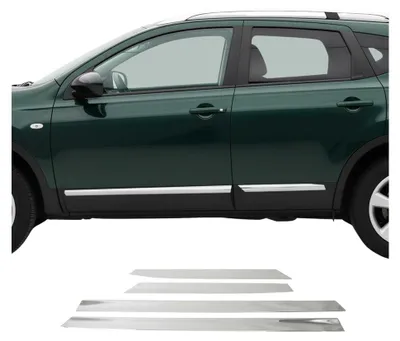 Image de Garniture Baguette de porte latérale pour Nissan Qashqai +2 2008-2014 inox 4Pcs, Image générée par une IA
