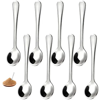 Produktbild von Set aus 8 Mini-Kaffeelöffeln aus Edelstahl