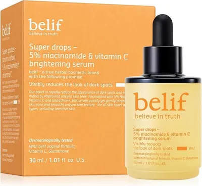 Produktbild von belif Super Drops 5% Niacinamide & Vitamin C Brightening 30 ml