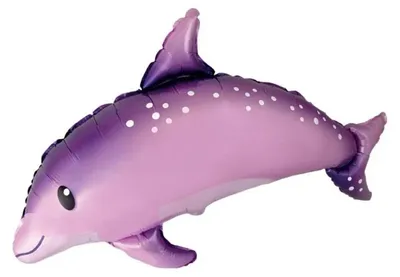 Image de Ballon en aluminium "Dauphin rose" de 60 cm - Flexmetal