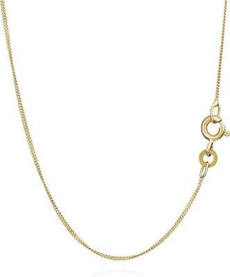 Produktbild von 60cm Panzer Kette 333 Gold Kette 1,6g Panzerkette 0,8mm Breit 1923 Damen Herren