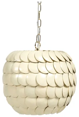 Produktbild von BELIANI Hängelampe Beige aus Kokosnussschalen Rund Küstenstil Boho Stil Modernes Design Natürlich Hängeleuchte Pendelleuchte