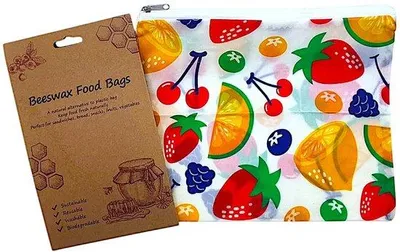 Obrázek produktu pro Včelí voskový sáček se zipem, 1 ks, na chléb a potraviny, ekologický