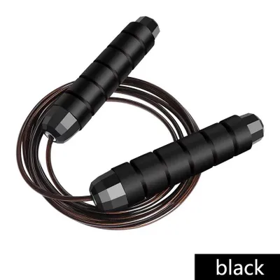 Immagine prodotto di Springseil, Speed Rope Springseil Erwachsene mit Gut Qualitativen Kugellagern, Länge Einstellbar,Jump Rope mit Kugellagern Rutschfesten Handgriffe,Seilspringen für Fitness&Training.Farbe:Schwarz