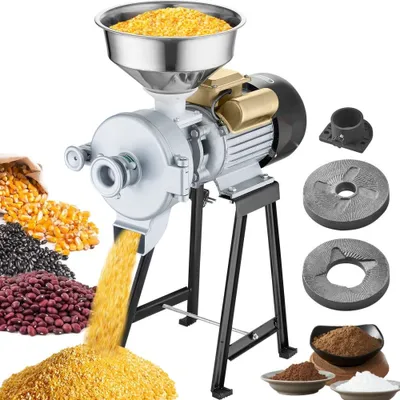 Image de Moulin à céréales électrique 3000W - Moulin à haut rendement - 50g/h - Moulin à maïs et à épices - pour la maison et le commerce