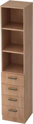 Produktbild von Schublad.Regal 7600 SG, 5 OH 40,6 x 42 x 200,4 cm (BxTxH)