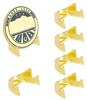 6 Mini-Ausstellungsständer aus Metall, Gold, 4,3x3x2,5 cm