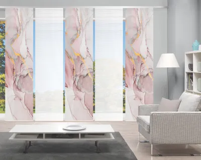 Produktbild von MARMOSA Schiebegardine, halbtransparent, Bambusoptik, 260x60 cm