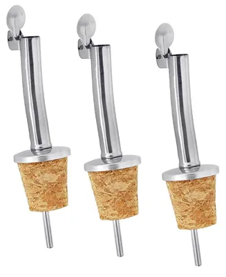Produktbild von LAYBA Flaschenausgießer mit Naturkork, Braun, 3er-Set