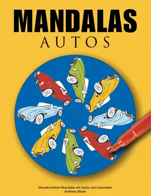 Produktbild von Mandalas Autos, Deutsch, Taschenbuch, 52 Seiten
