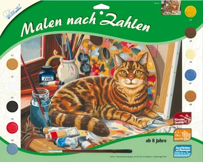 Produktbild von MAMMUT Malen nach Zahlen Motiv Katze 109105