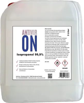 Produktbild von Isopropanol IPA 2-Propanol Fettlöser Entfetter Reinigungsalkohol
