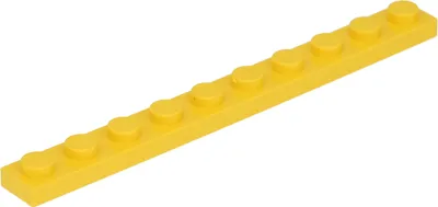 Produktbild von Lego® 1x10 Platten 4477 - 1 Stück Gelb