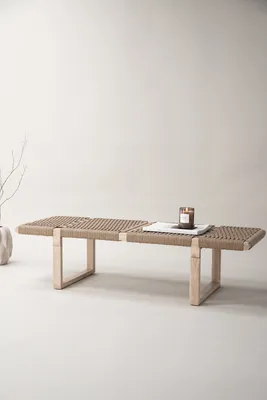 Produktbild von Bank €ngšn Natur 140x46x36 cm strapazierfähig robust nordische Formen