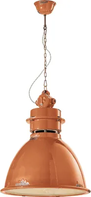 Produktbild von Pendelleuchte Keramik E27 H: max. 140 cm Orange Shabby Antik Vintage Design Keramiklampe