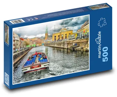 Obrázek produktu pro Puzzle 500 Kodaň - Dánský Kanál - martinpuzzle