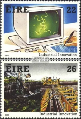 Produktbild von Briefmarken Irland 1985 Mi 577-578 (kompl.Ausg.) gestempelt Neuerungen