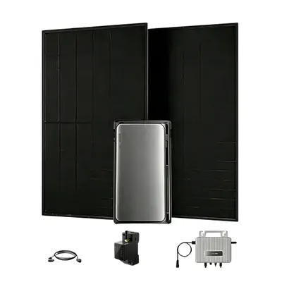 Produktbild von Powerness Balkonkraftwerk mit Speicher 1920Wh EcoFlow Stream AC Pro und 1000W Solarmodule & Smarter Zähler, 800W Mikrowechselrichter (0% MwSt)