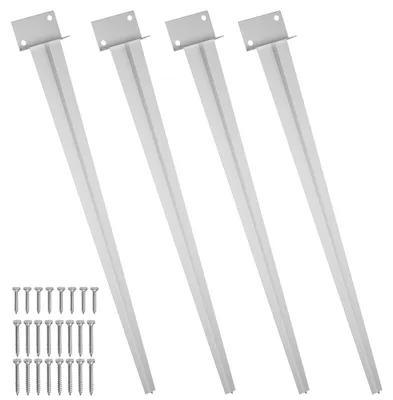 Immagine prodotto di Supporti per pali in legno, set di 4, lunghezza 70 cm