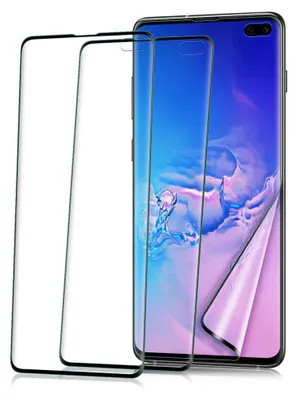 Obrázek produktu pro AVANA Ochranná fólie pro Samsung Galaxy S10 Plus Ochranná fólie Pancéřová fólie 3D Displejová fólie 2x