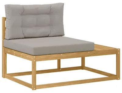 Image de Canapé d'extérieur VidaXL avec coussins, blanc, 115 x 83 x 73 cm, polyester