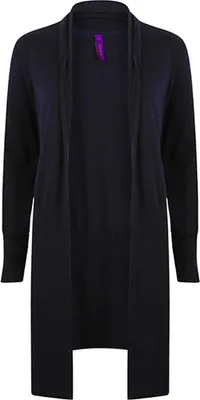Produktbild von Henbury H719 | Damen Longline Open Cardigan - Farbe: Navy - Größe: XL