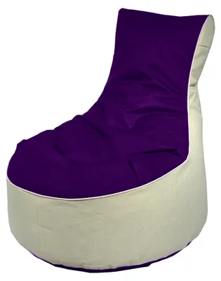 Produktbild von Kinzler S-10121/50 outdoorfähiger Sitzsack / Sessel, ca. 80x80x90 cm, 2-farbig, brombeer