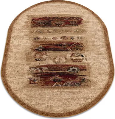 Immagine prodotto di Tappeto di lana OMEGA ovale MODENA rubino chiaro beige 170x235 cm
