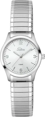 Produktbild von SELVA SELVA Quarz-Armbanduhr mit Zugband, Zifferblatt schwarz Ø 27mm