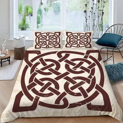 Productafbeelding van Kinderbeddengoed set, 4-delig, Vikingenmotief, 135x200 cm, 80x80 cm, met rits, microvezel