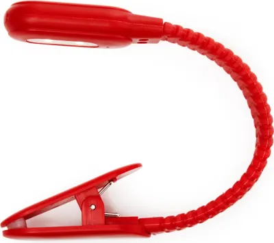Productafbeelding van Kikkerland Oplaadbare Klembare Boeklamp, Rood