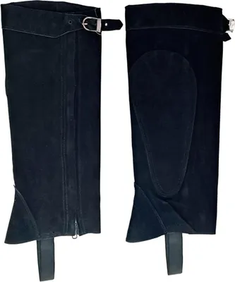 Immagine prodotto di Marjoman Distribucion Ghette in pelle scamosciata con cerniera e chiusura in velcro Nero M Nero M