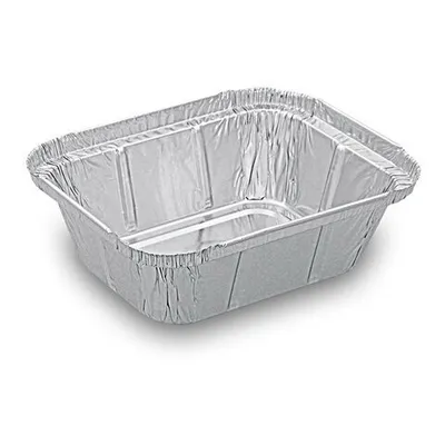 Produktbild von 100x Alu-Servierschalen Aluschale Menüschale Grillschale 250ml 129x103x34mm