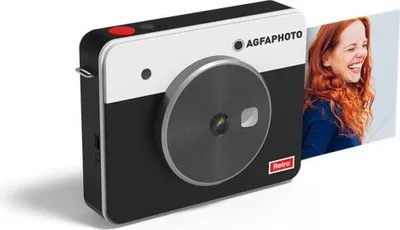 Produktbild von AgfaPhoto Sofortbildkamera 10MP 1.7''LCD Bluetooth inkl.Patrone für 8Fotos schwarz ASQS33BK