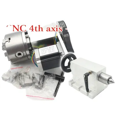 Image de Table rotative CNC, mandrin à 3 mors, cône Morse 2, kit à 3 mors K11-100