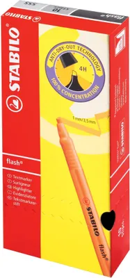 Produktbild von Textmarker - STABILO flash - Einzelstift - orange