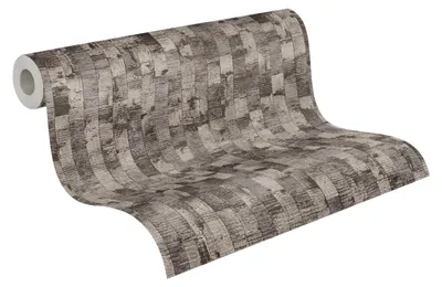 Obrázek produktu pro Tapeta A.S. Création, 3D, vliesová – šedá, černá, metalický vzhled – 10,05 x 0,53 m