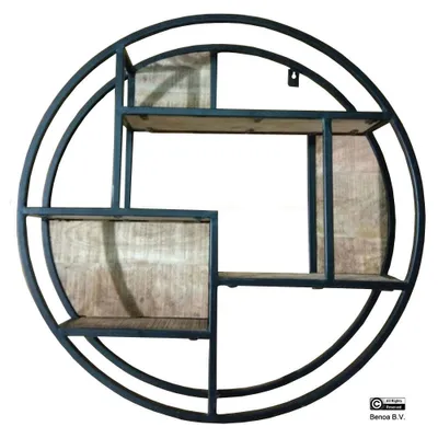 Produktbild von Benoa Dinuba Rundes Wandregal aus Eisen, 80 cm