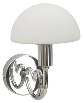 Zdjęcie produktu dla Kinkiet Lovy Silver ze szkła i chromu CM 23x15x22